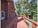 Wooden deck off the back of a brick home providing a private space for relaxation and entertainment at 907 Weymouth Dr, Gastonia, NC 28056
