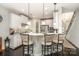 White kitchen with stainless steel appliances at 3150 Helmsley Ct, Concord, NC 28027