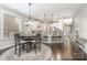 Modern kitchen with island and breakfast nook at 3150 Helmsley Ct, Concord, NC 28027