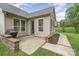 Concrete patio with grill and stone wall at 3150 Helmsley Ct, Concord, NC 28027