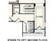 Floor plan showing stairs to optional second floor, laundry room, foyer, and porch at 121 Brooke Forest Ct, Mooresville, NC 28115