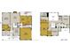 Floor plan illustrating the layout of the home, including bedrooms, kitchen, and garage at 8605 Carly Ln, Mint Hill, NC 28227