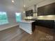 Bright kitchen featuring an island, stainless steel appliances, and abundant natural light at 9411 Stonebridge Way # 49, Mint Hill, NC 28227