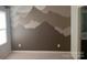Bedroom with mountain mural and carpet at 13969 Clayborn St, Midland, NC 28107