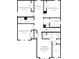 Second floor floorplan featuring 4 bedrooms, office, 2 baths, and a laundry room at 136 Ella Claire Dr, York, SC 29745