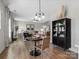Cozy living room with modern furnishings, hardwood floors, and a view to the fireplace at 136 Ella Claire Dr, York, SC 29745