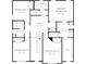 Second floor floorplan displaying the layout of bedrooms, bathrooms, a loft, and a laundry room at 169 Ella Claire Dr, York, SC 29745