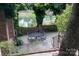 Secluded patio area featuring a dining set with a serene view of the surrounding waterway at 24756 Strand Dr, Albemarle, NC 28001