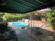 Inviting in-ground pool area with patio seating, landscaping, and clear water at 24756 Strand Dr, Albemarle, NC 28001