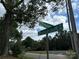 A street sign indicating the intersection of Walters Road and Huntersville-Concord Road at 305 Huntersville Concord Rd, Huntersville, NC 28078