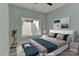 Virtually staged bedroom with a queen-size bed at 569 Evergreen Rd, Clover, SC 29710