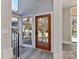 Bright hallway with glass door to deck and hardwood floors at 569 Evergreen Rd, Clover, SC 29710