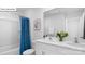 This bathroom features a tub, dual sinks, and a white countertop at 116 Rustling Waters Dr, Mooresville, NC 28117