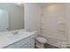 Clean bathroom with a bathtub, vanity, and toilet at 1209 Red River Dr, Salisbury, NC 28144