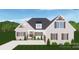 New home featuring gray and white exterior, and a two-car garage at 2059 Parks Rd, Salisbury, NC 28147