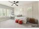 Versatile bedroom with built-in desk and trundle bed at 8115 Farm Crossing Ln # 3, Huntersville, NC 28078
