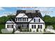 Rendering of a two story house with white siding, black accents, and descriptive labels at 2025 Parks Rd, Salisbury, NC 28147