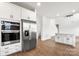 Modern kitchen with stainless steel appliances and access to living spaces at 2025 Parks Rd, Salisbury, NC 28147