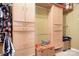 Walk-in closet with custom shelving and storage at 15909 Woodcote Dr, Huntersville, NC 28078