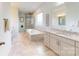 Elegant bathroom featuring double vanity and a large shower at 2402 Paddlers Cove Dr, Clover, SC 29710