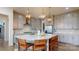 Modern kitchen with an island and gray cabinets at 2402 Paddlers Cove Dr, Clover, SC 29710