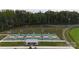 Community pickleball courts with covered seating at 2402 Paddlers Cove Dr, Clover, SC 29710