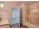 Bathroom showcasing a shower, tub, and sink vanity with a classic design at 2511 Old Pond Dr, Lincolnton, NC 28092