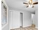 Simple bedroom with wood floors and double-door closet at 3327 Deerwood Dr, Gastonia, NC 28054