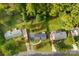 Aerial view of neighborhood, showing surrounding homes and landscape at 3327 Deerwood Dr, Gastonia, NC 28054