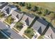 Aerial view of neighborhood featuring manicured lawns and mature trees at 1957 Tablerock Dr, York, SC 29745