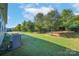 Backyard view featuring fenced yard and mature trees at 1957 Tablerock Dr, York, SC 29745