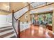 Elegant entryway with hardwood floors and staircase leading to upper level at 141 Red Brook Ln, Mooresville, NC 28117