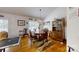 Bright dining area with hardwood floors and a wood hutch at 1499 Angela Ct, Lincolnton, NC 28092