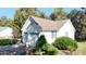 Two-car garage with white siding and landscaping at 1499 Angela Ct, Lincolnton, NC 28092