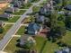 Aerial view showing house, yard, and neighborhood at 329 Wintergreen Ct, Kings Mountain, NC 28086