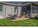 Brick patio with seating area, adjacent to house at 329 Wintergreen Ct, Kings Mountain, NC 28086