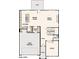 Main level floor plan featuring a kitchen, dining room, great room, and a two-bay garage at 9913 Manor Vista Trl, Kannapolis, NC 28027