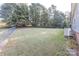 Large backyard with fenced area and mature trees at 1520 Yellowstone Ct, Gastonia, NC 28054