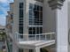 Private balcony with glass railings and city views at 520 E Martin Luther King Blvd # 1204, Charlotte, NC 28202