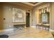 Elegant lobby with elevator and modern art at 520 E Martin Luther King Blvd # 1204, Charlotte, NC 28202