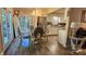 Charming dining area with a glass-top table and modern chairs, near the kitchen at 6001 Long Pine Dr, Charlotte, NC 28227