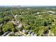 An aerial view showing the property and nearby homes at 3444 Marvin Rd, Charlotte, NC 28211