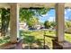 View from under the front porch, looking towards the street at 3444 Marvin Rd, Charlotte, NC 28211