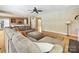 Relaxing living room with hardwood floors, large sectional sofa, and open concept design at 3481 Fieldstone Dr, Gastonia, NC 28056