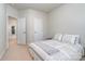 Bedroom with double bed and access to another room at 112 Atterberry Aly, Charlotte, NC 28217