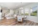 Bright dining area with hardwood floors and large windows at 112 Atterberry Aly, Charlotte, NC 28217