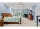 Spacious Primary bedroom with private access to backyard patio at 115 Hawk Run Ln, Troutman, NC 28166