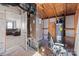 Utility room with exposed ceiling, hot water tank, chair, and HVAC unit at 1109 Freeman View Dr, Albemarle, NC 28001