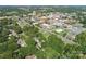 Wide aerial view of the town and surrounding area at 301 S Washington St, Monroe, NC 28112