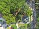 Aerial view showing house, yard, and neighboring properties at 301 S Washington St, Monroe, NC 28112